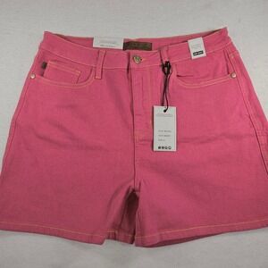 Judy Blue Magenta High Waist Denim Shorts Pink XL JB150266